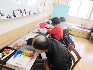 ペットボトルキャップの仕分け